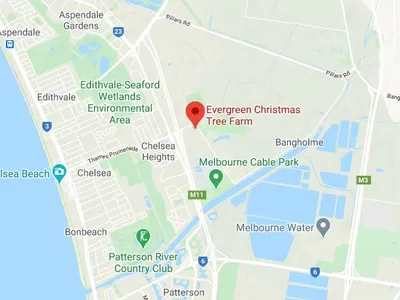 Screenshot of map